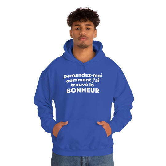 Bonheur/Happiness, Unisex Heavy Blend™ Hooded Sweatshirt (FR CDN)