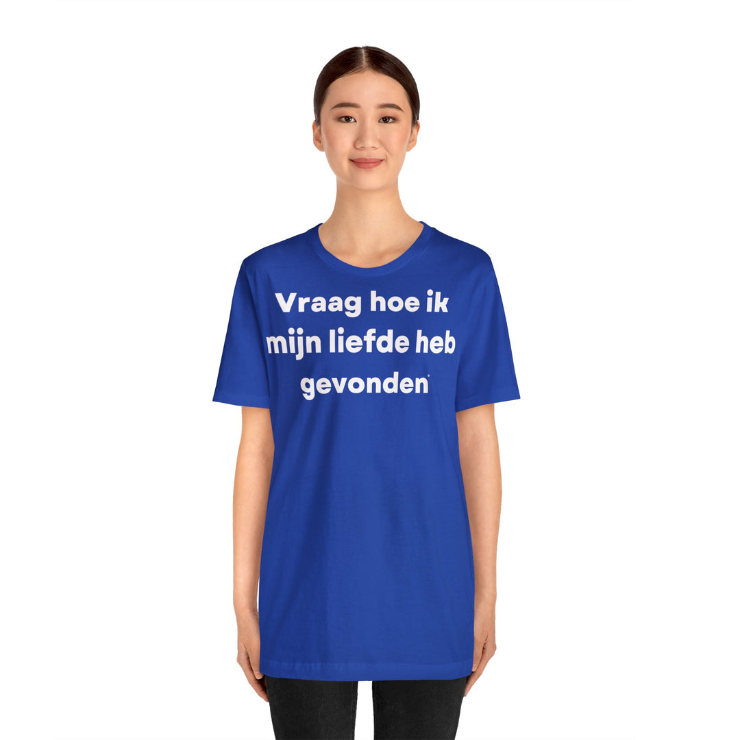 Liefde/Love, Unisex Jersey Short Sleeve Tee (NL EU)
