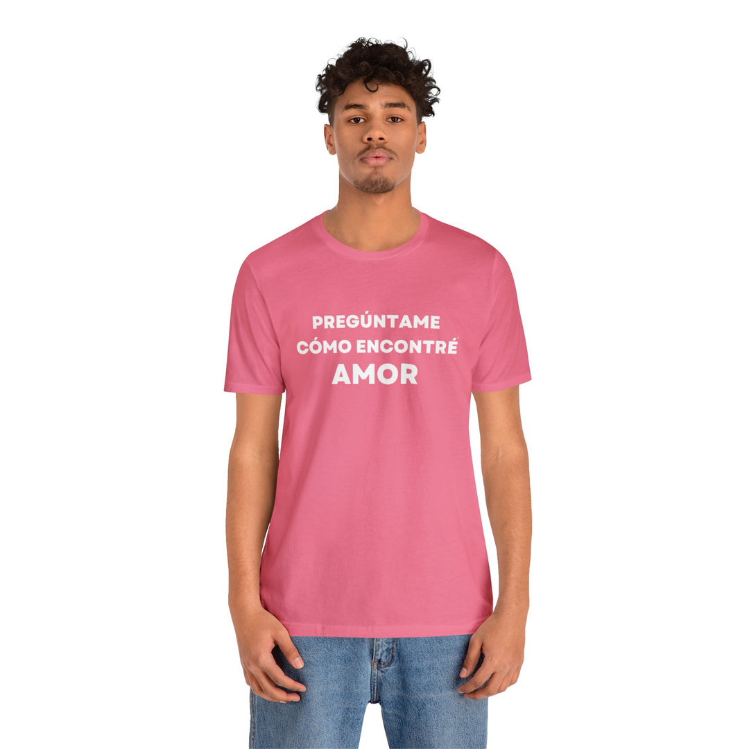 Amor/Love, Unisex Jersey Short Sleeve Tee (ES CDN)