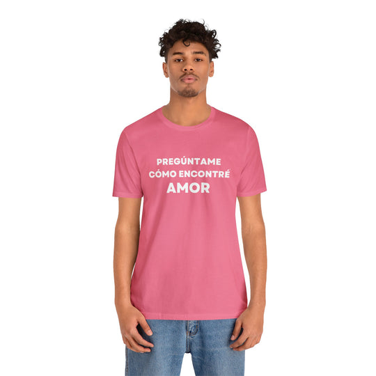 Amor/Love, Unisex Jersey Short Sleeve Tee (ES CDN)