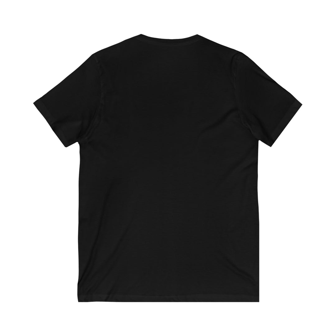 Love, Unisex Jersey Short Sleeve V-Neck Tee (ENG CDN)