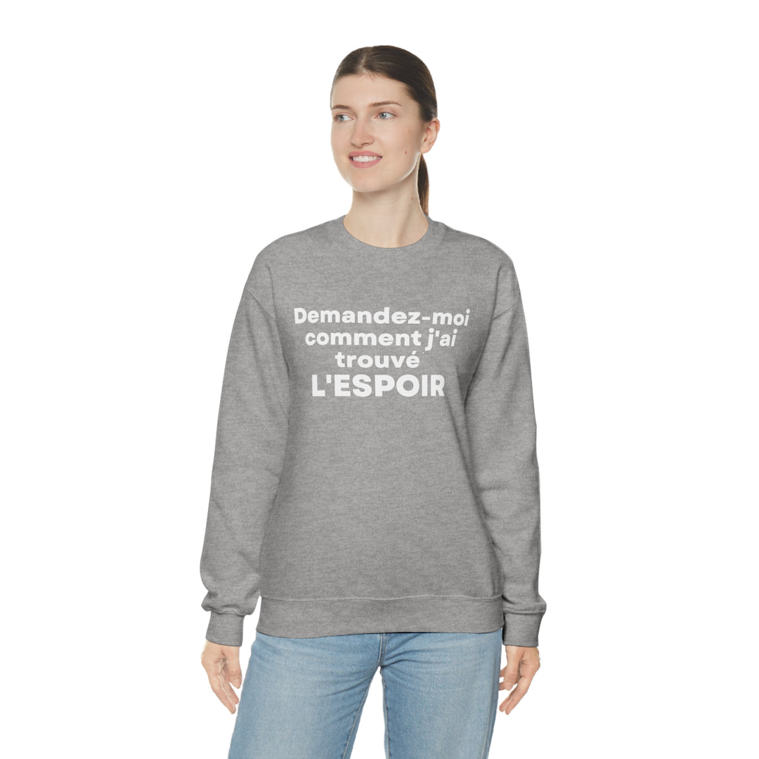 L'espoir/Hope, Unisex Heavy Blend™ Crewneck Sweatshirt (FR CDN)