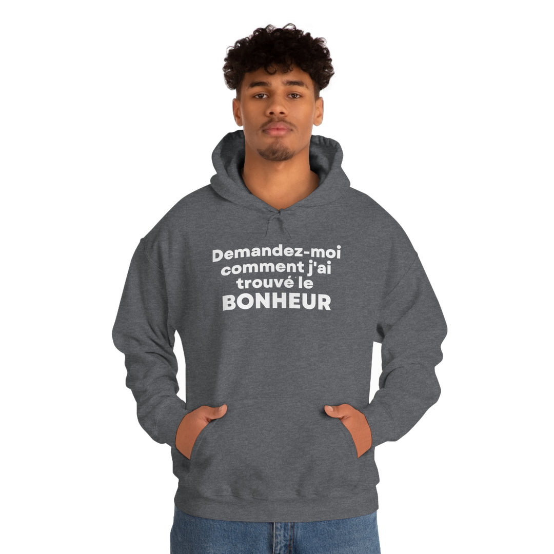 Bonheur/Happiness, Unisex Heavy Blend™ Hooded Sweatshirt (FR CDN)