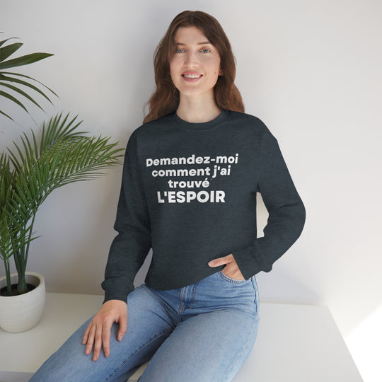 L'espoir/Hope, Unisex Heavy Blend™ Crewneck Sweatshirt (FR CDN)