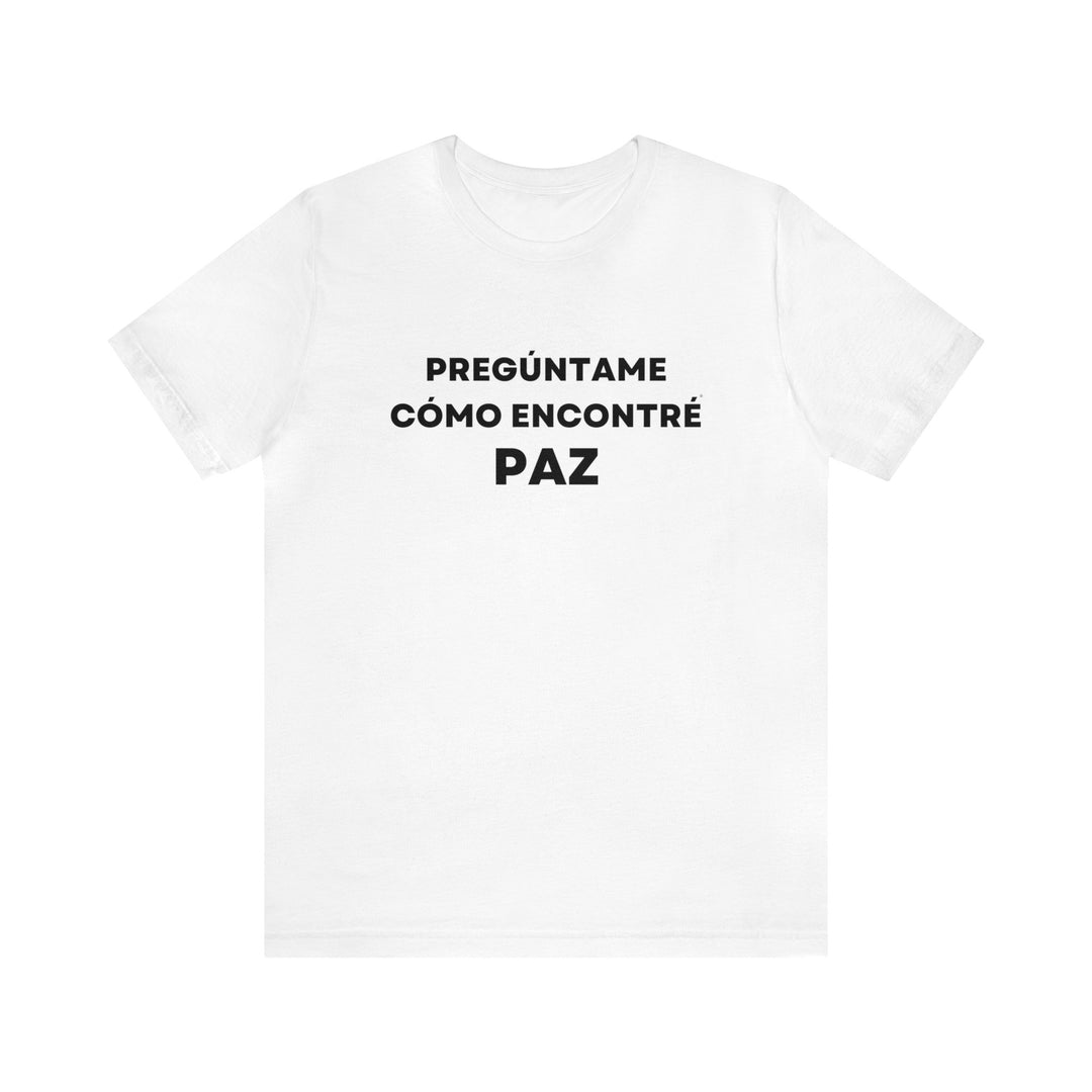 Paz/Peace, Unisex Jersey Short Sleeve Tee (ES CDN)