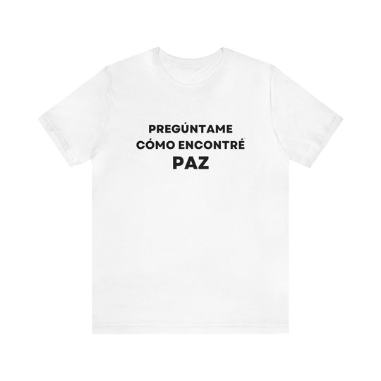 Paz/Peace, Unisex Jersey Short Sleeve Tee (ES CDN)