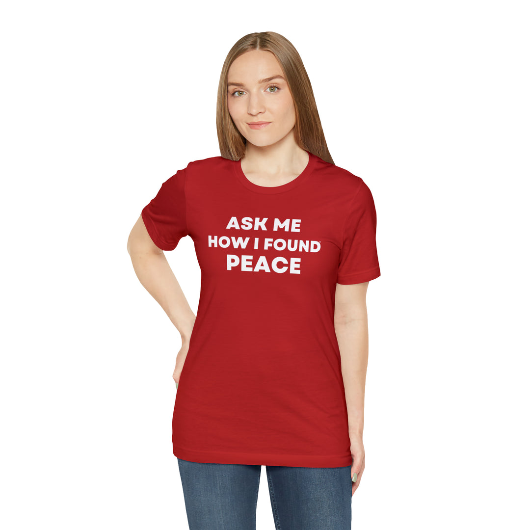 Peace, Unisex Jersey Short Sleeve Tee (ENG CDN)