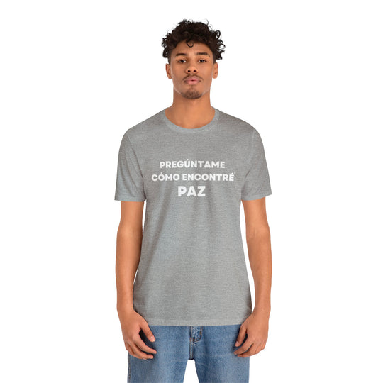 Paz/Peace, Unisex Jersey Short Sleeve Tee (ES CDN)