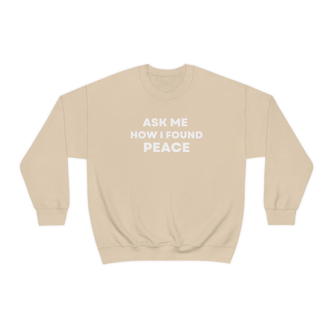 Peace, Unisex Heavy Blend™ Crewneck Sweatshirt (ENG CDN)