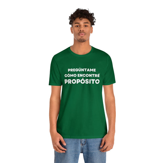 Proposito/Purpose, Unisex Jersey Short Sleeve Tee (ES CDN)