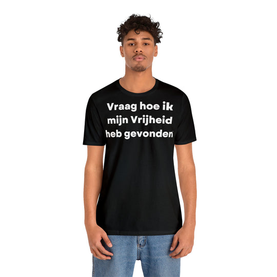 Vrijheid/Freedom, Unisex Jersey Short Sleeve Tee (NL EU)