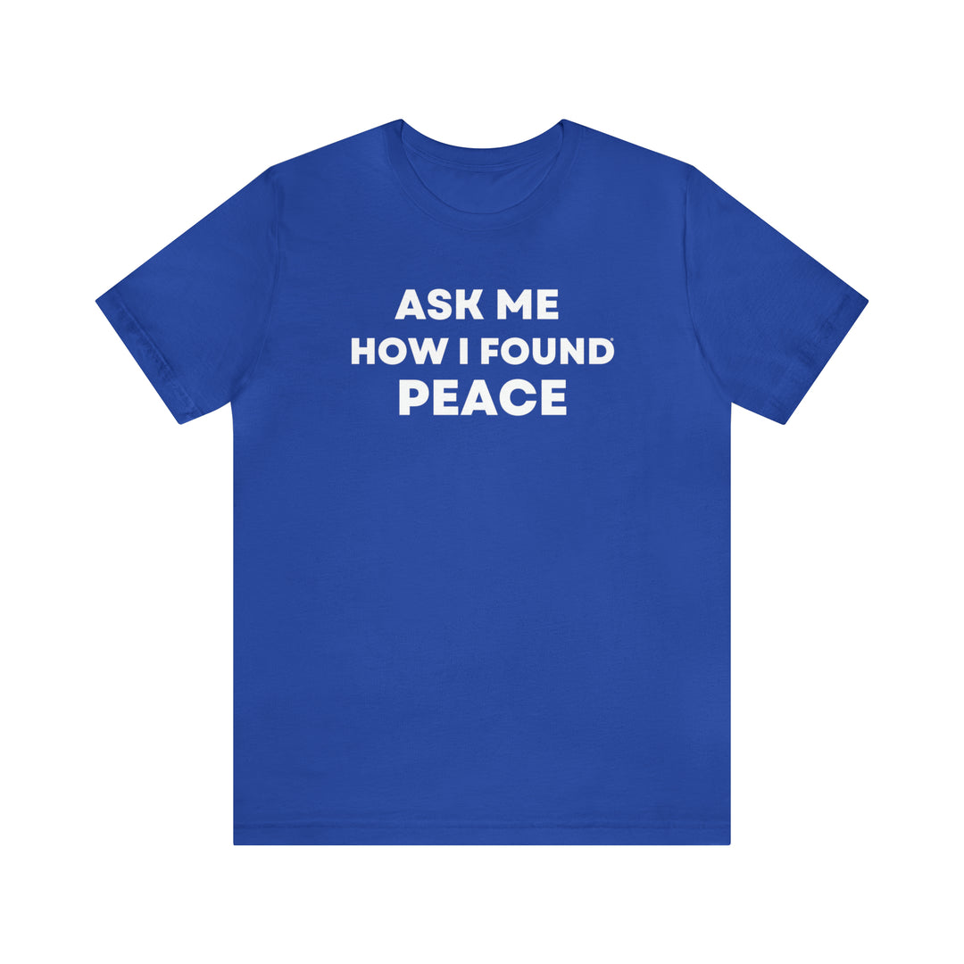 Peace, Unisex Jersey Short Sleeve Tee (ENG CDN)