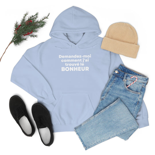 Bonheur/Happiness, Unisex Heavy Blend™ Hooded Sweatshirt (FR CDN)