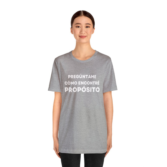 Proposito/Purpose, Unisex Jersey Short Sleeve Tee (ES CDN)