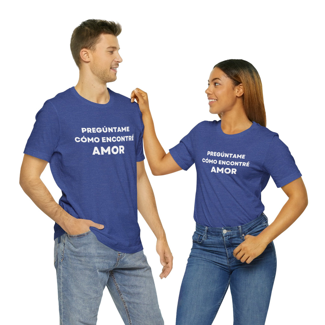 Amor/Love, Unisex Jersey Short Sleeve Tee (ES CDN)