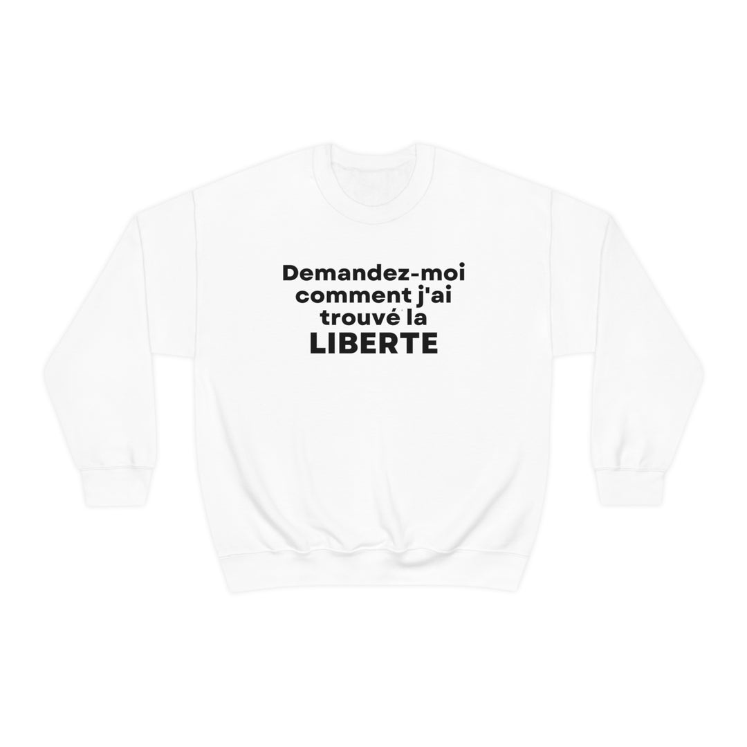 Liberte/Freedom, Unisex Heavy Blend™ Crewneck Sweatshirt (FR CDN)