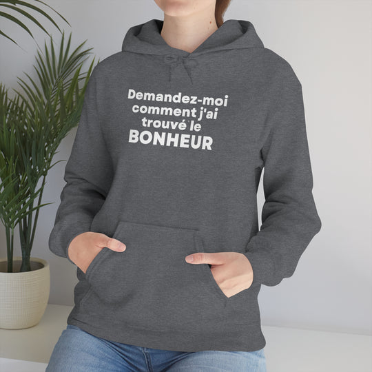 Bonheur/Happiness, Unisex Heavy Blend™ Hooded Sweatshirt (FR CDN)