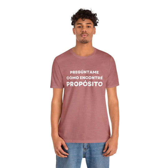 Proposito/Purpose, Unisex Jersey Short Sleeve Tee (ES CDN)