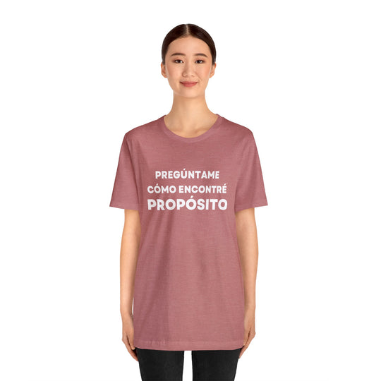 Proposito/Purpose, Unisex Jersey Short Sleeve Tee (ES CDN)