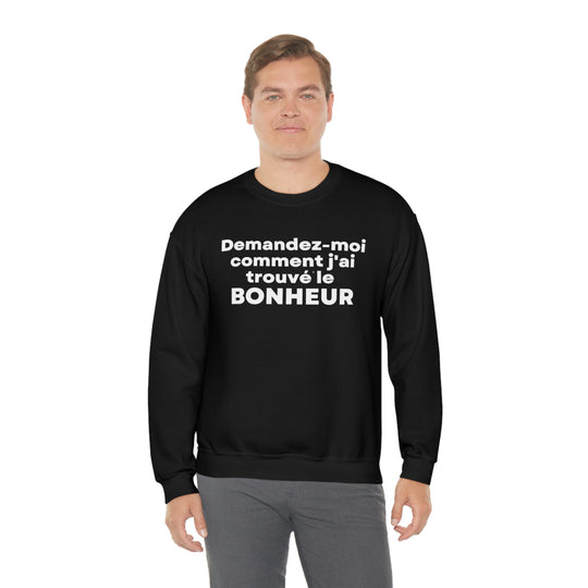 Bonheur/Happiness, Unisex Heavy Blend™ Crewneck Sweatshirt (FR CDN)