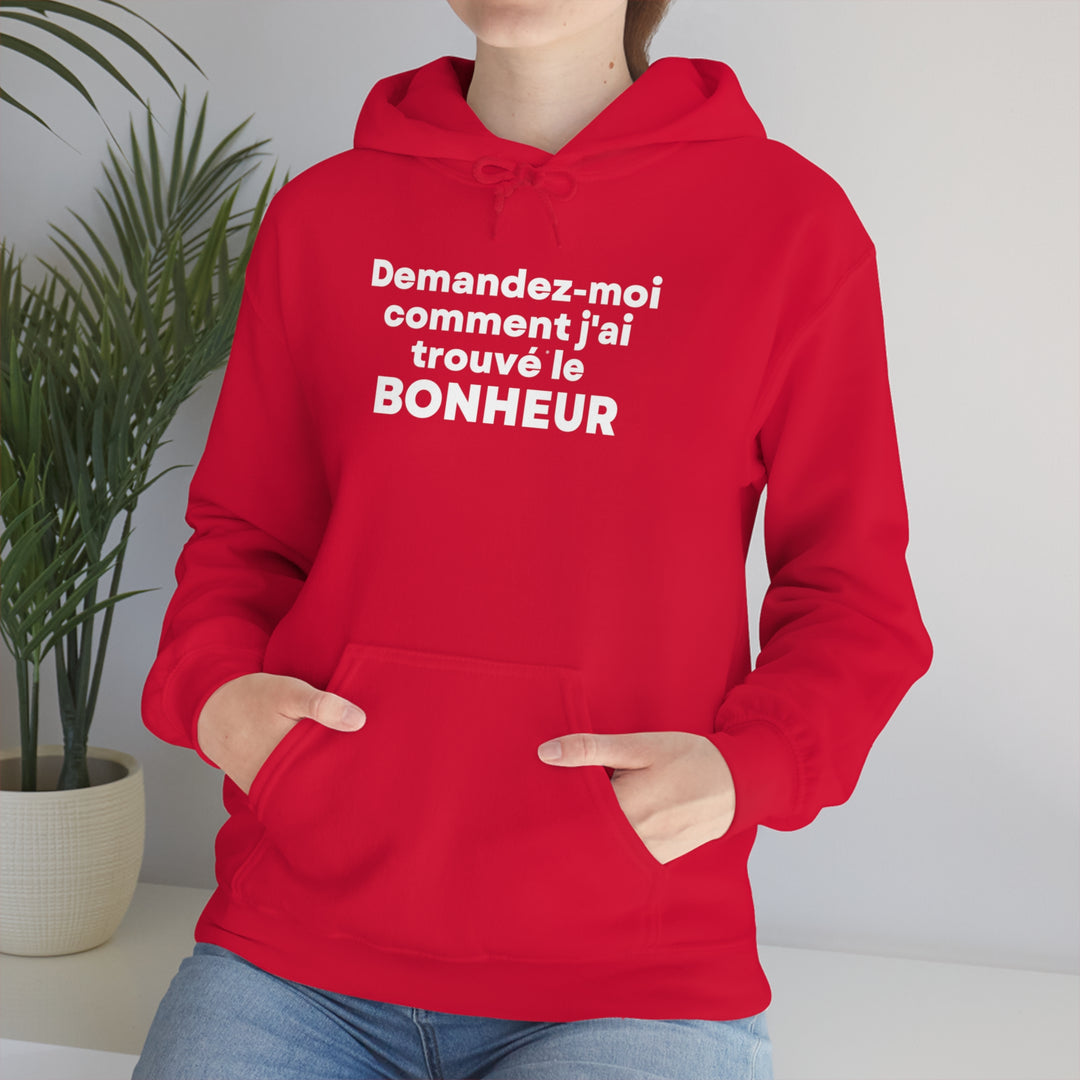 Bonheur/Happiness, Unisex Heavy Blend™ Hooded Sweatshirt (FR CDN)