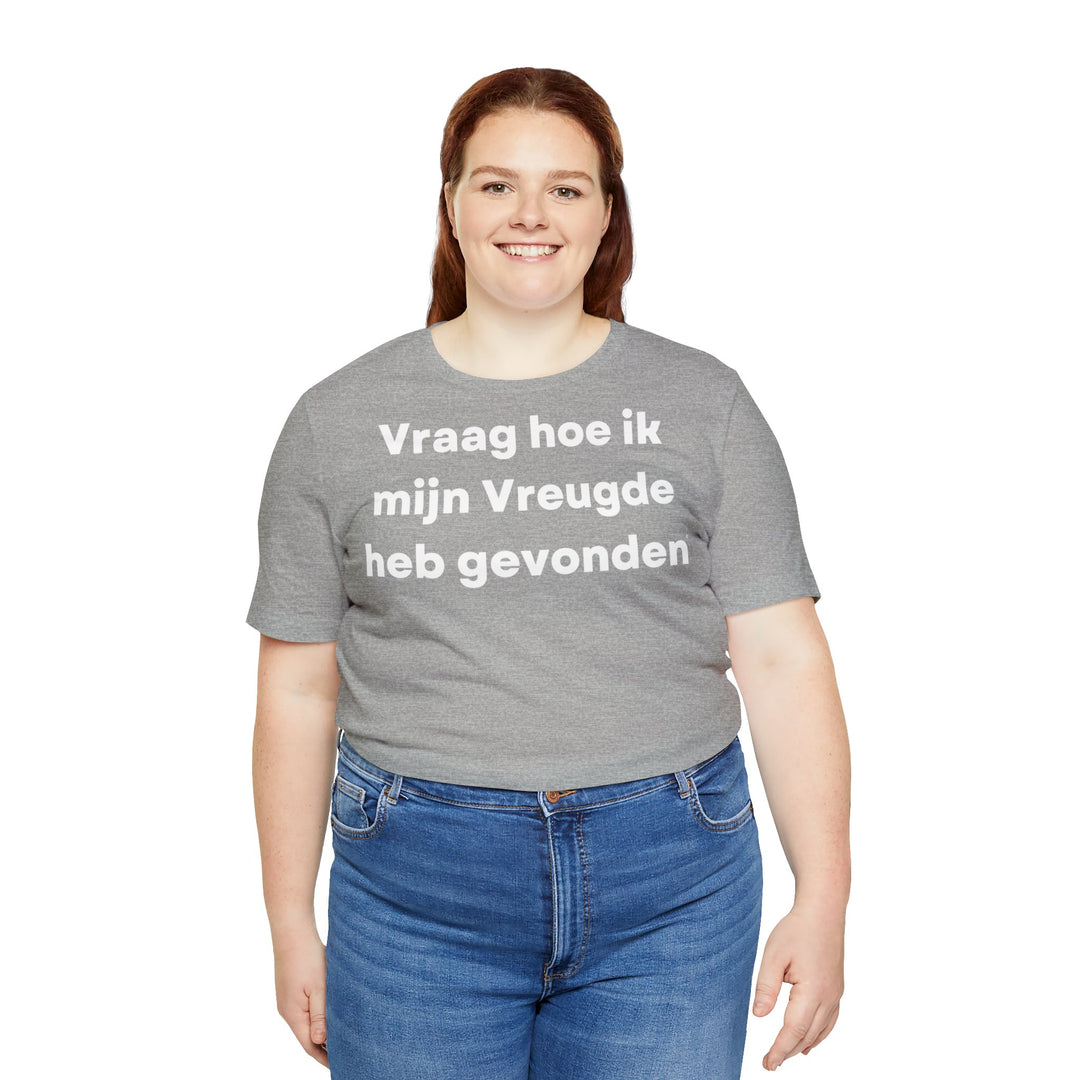 Vreugde/Joy, Unisex Jersey Short Sleeve Tee (NL EU)