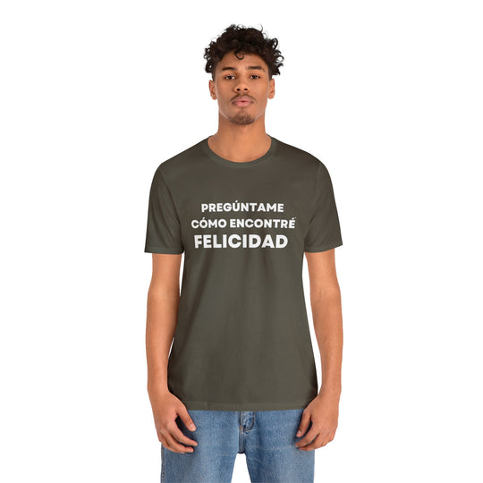 Felicidad/Happiness, Unisex Jersey Short Sleeve Tee (ES CDN)