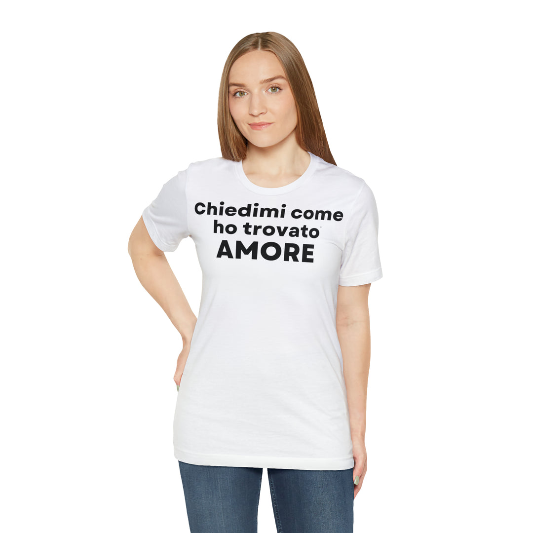 Amore/Love, Unisex Jersey Short Sleeve Tee (IT EU)