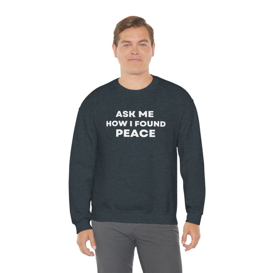 Peace, Unisex Heavy Blend™ Crewneck Sweatshirt (ENG CDN)