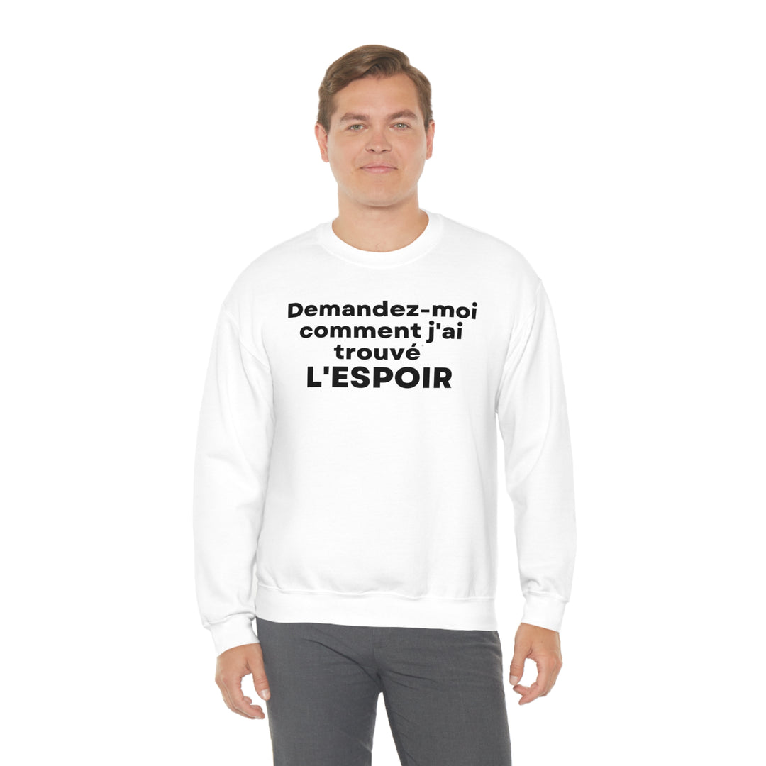 L'espoir/Hope, Unisex Heavy Blend™ Crewneck Sweatshirt (FR CDN)