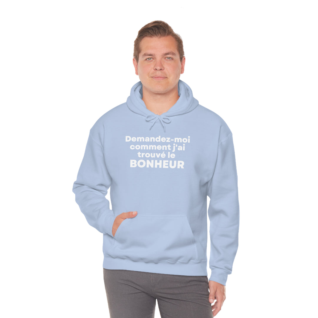 Bonheur/Happiness, Unisex Heavy Blend™ Hooded Sweatshirt (FR CDN)