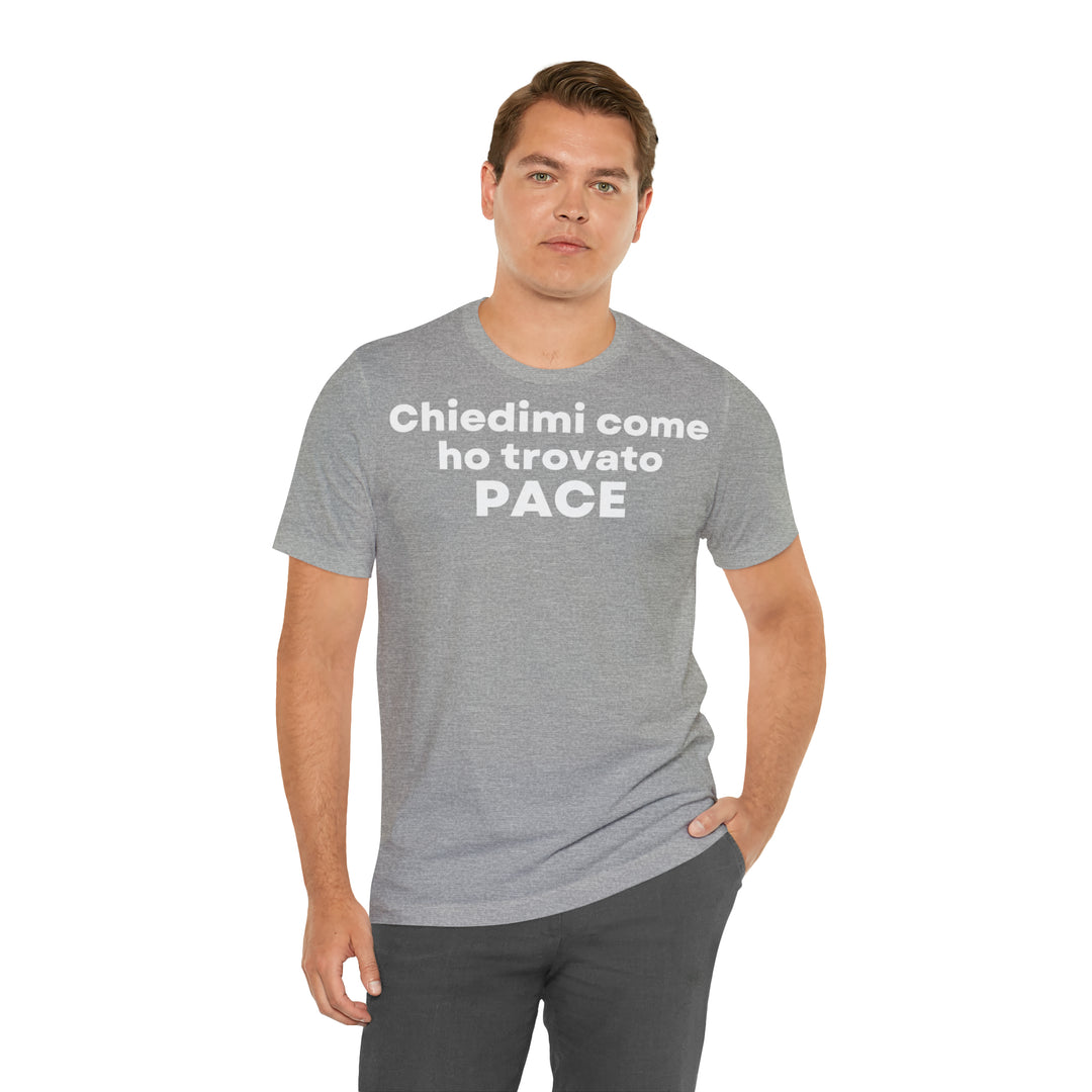 Pace/Peace, Unisex Jersey Short Sleeve Tee (IT EU)