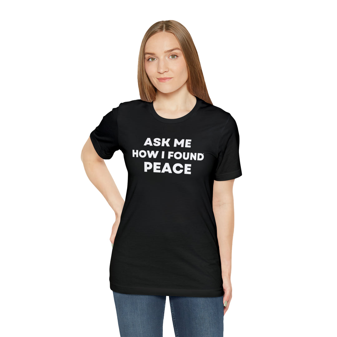 Peace, Unisex Jersey Short Sleeve Tee (ENG CDN)