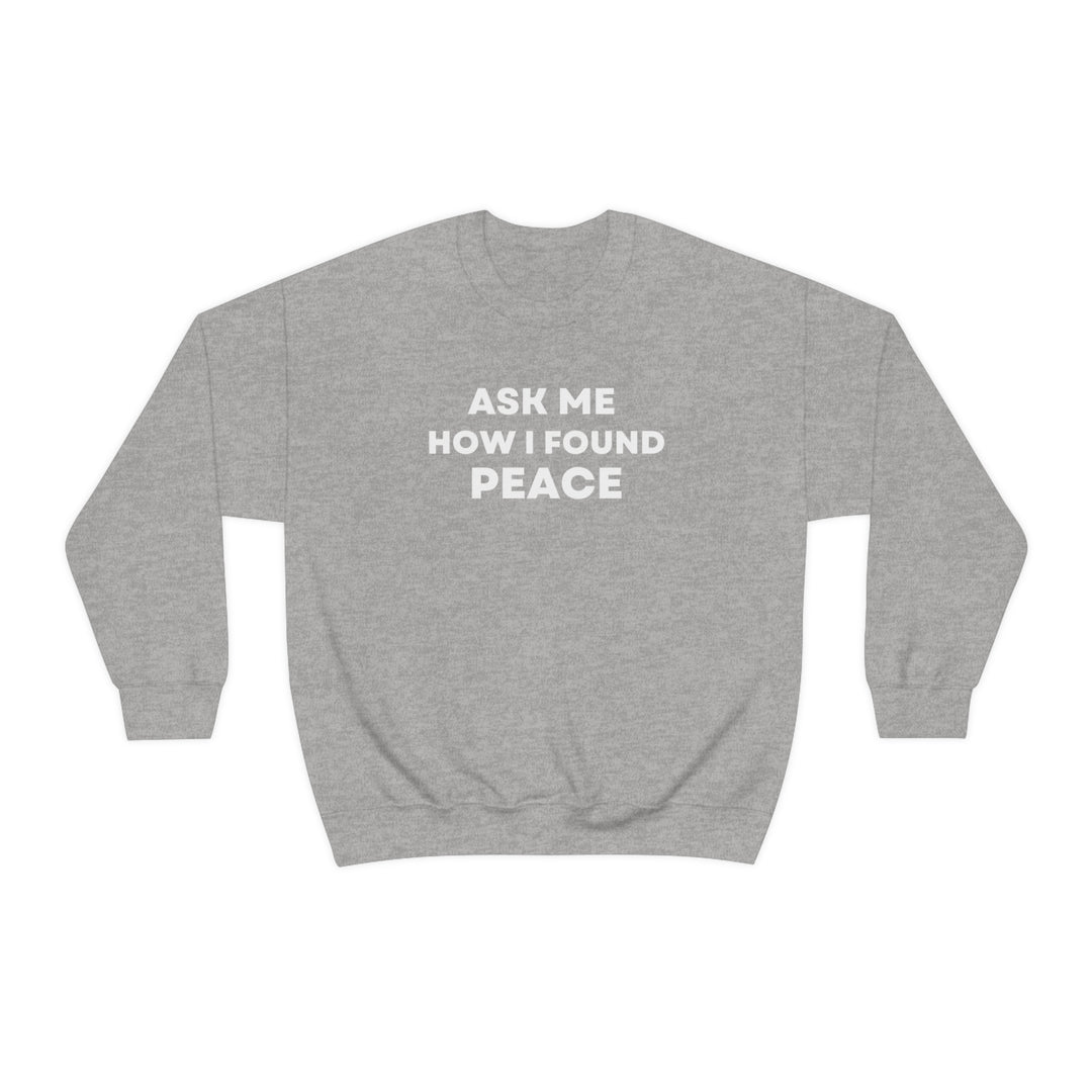 Peace, Unisex Heavy Blend™ Crewneck Sweatshirt (ENG CDN)