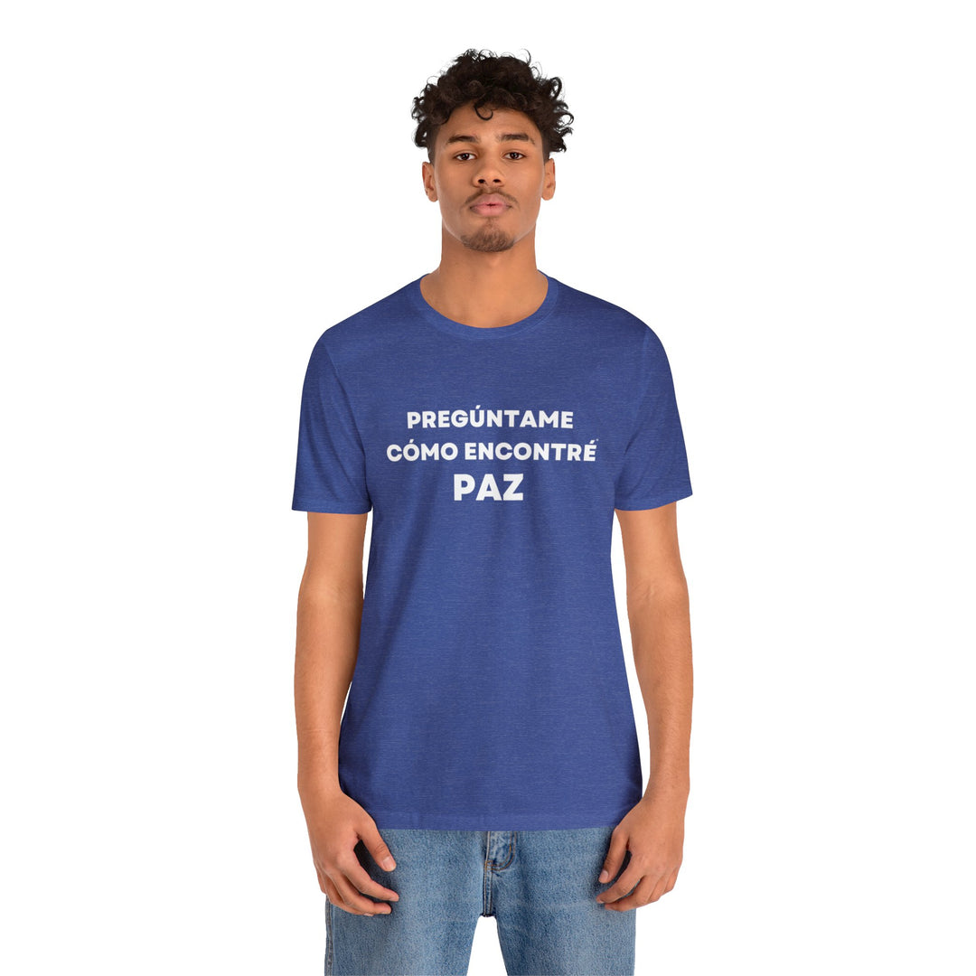 Paz/Peace, Unisex Jersey Short Sleeve Tee (ES CDN)