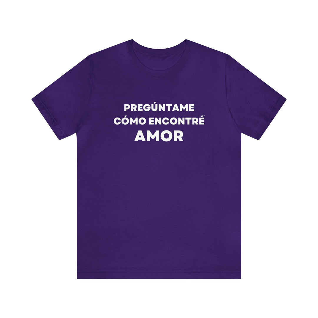 Amor/Love, Unisex Jersey Short Sleeve Tee (ES CDN)