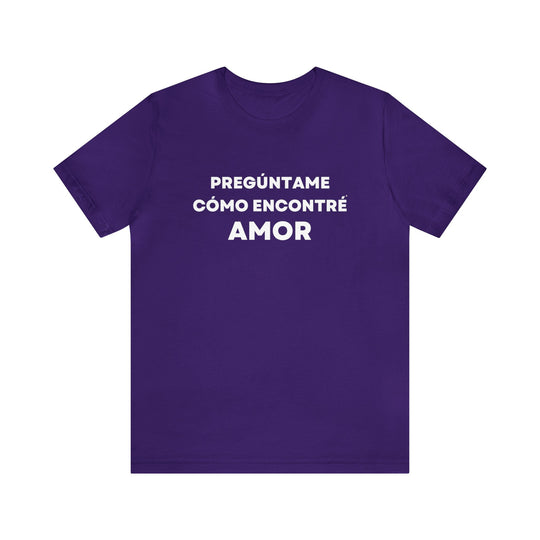 Amor/Love, Unisex Jersey Short Sleeve Tee (ES CDN)