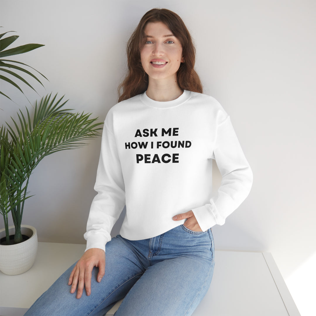 Peace, Unisex Heavy Blend™ Crewneck Sweatshirt (ENG CDN)