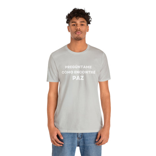 Paz/Peace, Unisex Jersey Short Sleeve Tee (ES CDN)