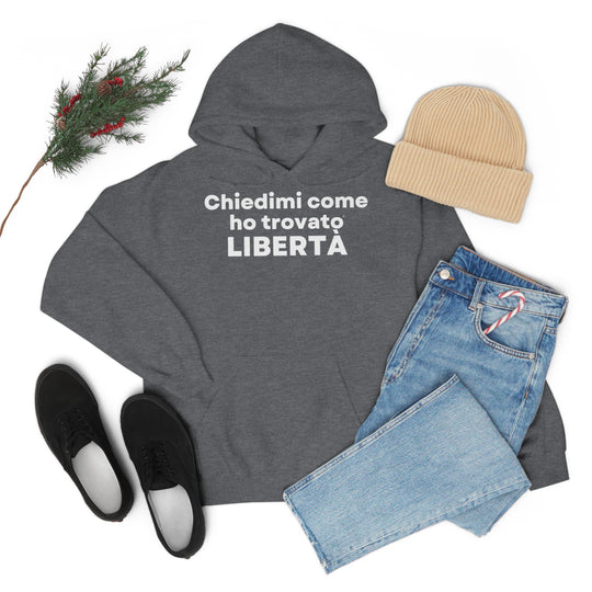 Liberta/Freedom, Unisex Heavy Blend™ Hooded Sweatshirt (IT EU)