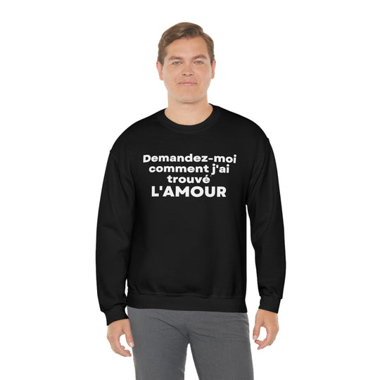 L'amour/Love, Unisex Heavy Blend™ Crewneck Sweatshirt (FR CDN)