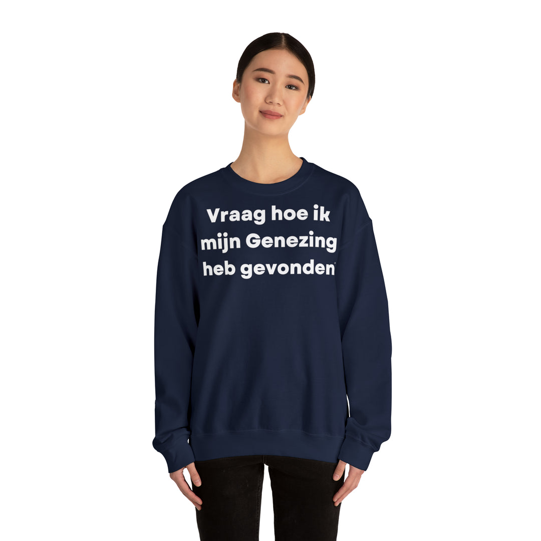 Genezing/Healing, Unisex Heavy Blend™ Crewneck Sweatshirt (NL EU)