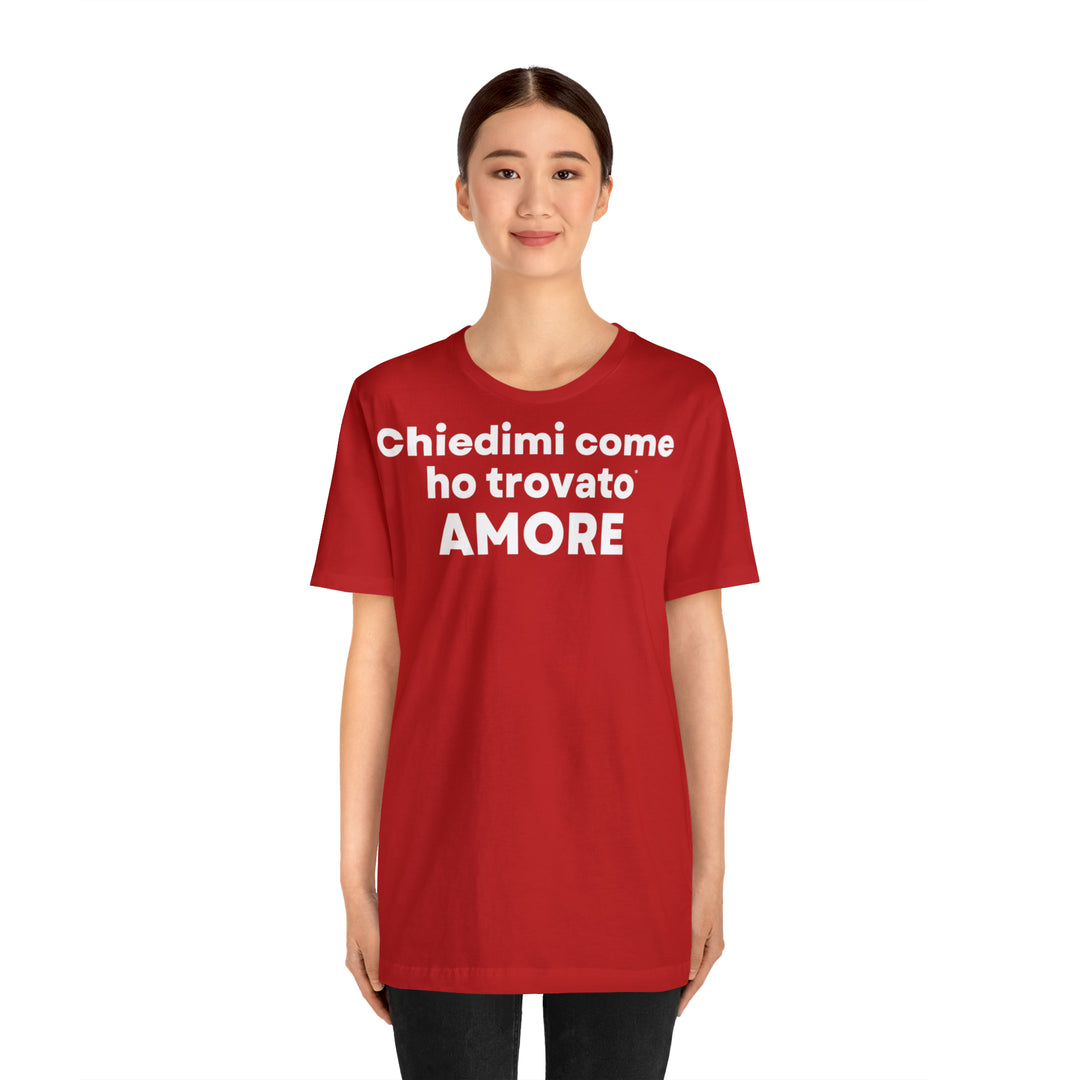 Amore/Love, Unisex Jersey Short Sleeve Tee (IT EU)