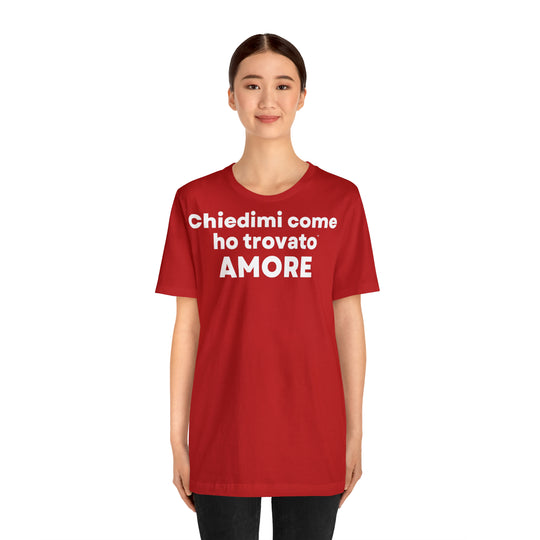 Amore/Love, Unisex Jersey Short Sleeve Tee (IT EU)