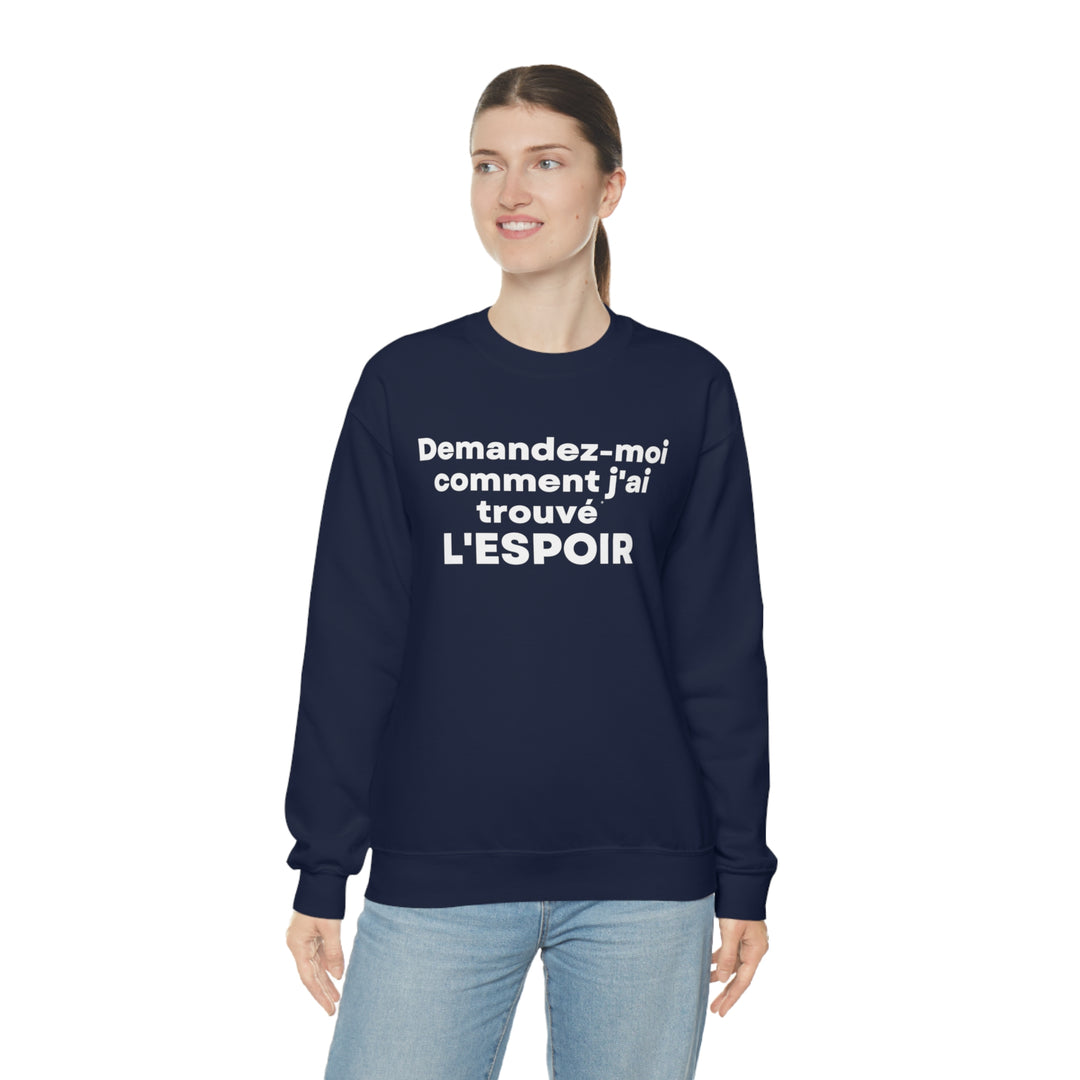 L'espoir/Hope, Unisex Heavy Blend™ Crewneck Sweatshirt (FR CDN)