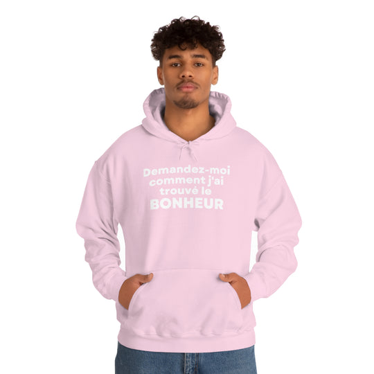 Bonheur/Happiness, Unisex Heavy Blend™ Hooded Sweatshirt (FR CDN)