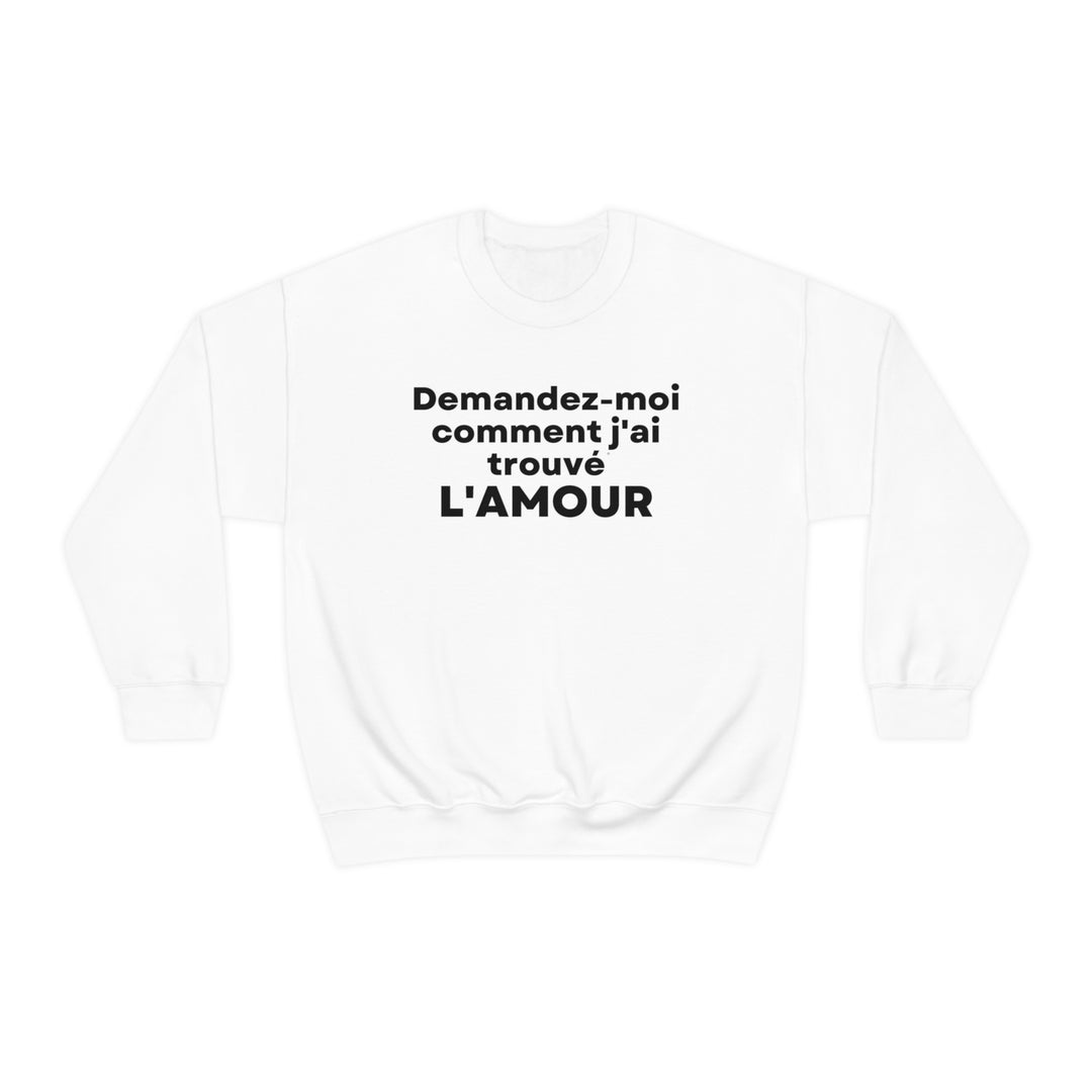 L'amour/Love, Unisex Heavy Blend™ Crewneck Sweatshirt (FR CDN)