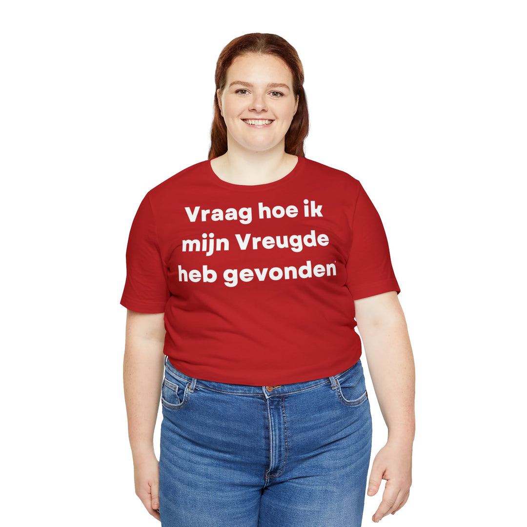 Vreugde/Joy, Unisex Jersey Short Sleeve Tee (NL EU)