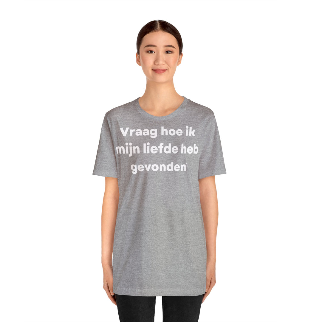 Liefde/Love, Unisex Jersey Short Sleeve Tee (NL EU)