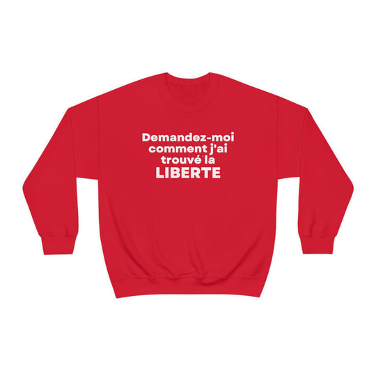 Liberte/Freedom, Unisex Heavy Blend™ Crewneck Sweatshirt (FR CDN)